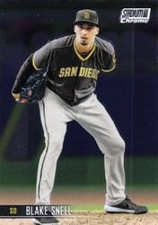 2021 Stadium Club Chrome Base Set Blake Snell #127 card
