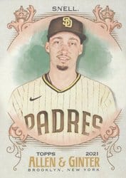 2021 Topps Allen & Ginter Base Set Blake Snell #170 card
