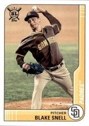 2021 Topps Big League Base Set Blake Snell #194 card