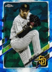 2021 Topps Chrome Update Sapphire Edition Base Set Blake Snell #US184 card