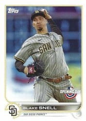 2022 Topps Opening Day Base Set Blake Snell #216 card