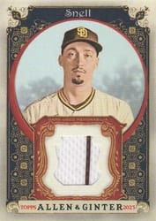 2023 Topps Allen & Ginter Relics (Pattern B) Blake Snell #AGRB-BSN card