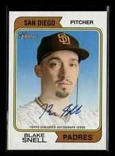 2023 Topps Heritage Real One Autographs Blake Snell #ROA-BS card