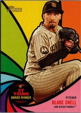 2024 Topps Heritage Award Winners Blake Snell #AW-4 card