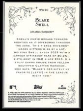 2025 Topps Allen and Ginter Wicked Curves Blake Snell #WC-10 card