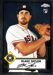2021 Topps Chrome Platinum Anniversary Base Set Blake Taylor #124 card