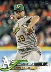 2018 Topps Base Set Blake Treinen #687 card