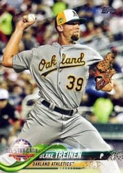 2018 Topps Update Base Set Blake Treinen #US146 card