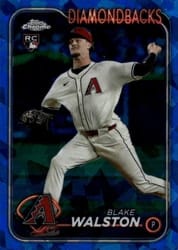 2024 Topps Chrome Update Sapphire Edition Base Set Blake Walston #USCS29 card
