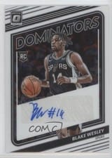 2022-23 Donruss Optic Rookie Dominators Signatures Blake Wesley #RDS-BWS card