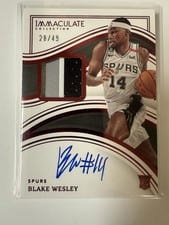 2022 Panini Immaculate Blake Wesley #126 card