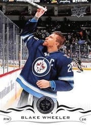 2018-19 Upper Deck Base Set Blake Wheeler #198 card