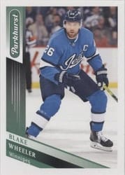 2019-20 Parkhurst Base Set Blake Wheeler #255 card