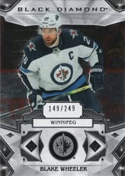 2019-20 Upper Deck Black Diamond Base Set Blake Wheeler #BDB-BW card