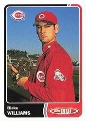 2003 Topps Total Base Set Blake Williams #22 card