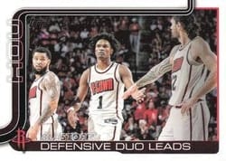 2025-26 Topps Base Set Blastoff!: Defensive Duo Leads #297 card