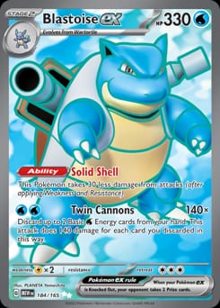 2023 151 Blastoise ex #184 card