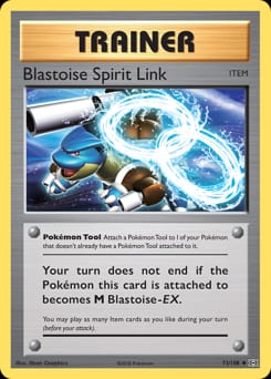 Evolutions Blastoise Spirit Link #73 card