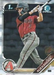 2019 Bowman Chrome Prospects Blaze Alexander #BCP-53 card