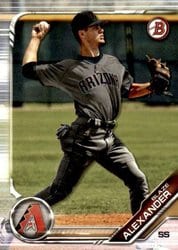 2019 Bowman Draft Base Set Blaze Alexander #BD-155 card