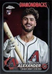 2024 Topps Chrome Update Base Set Blaze Alexander #USC62 card