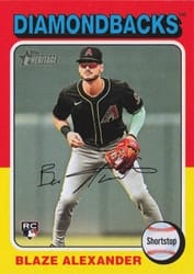 2024 Topps Heritage Base Set Blaze Alexander #629 card