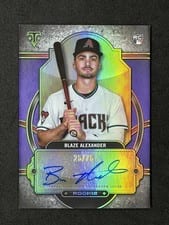 2024 Topps Triple Threads Rookie Autograph Blaze Alexander #RA-BLA card