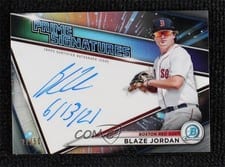 2021 Bowman Chrome Prime Choice Signatures Blaze Jordan #PCS-BJ card