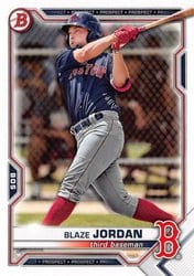 2021 Bowman Draft Base Set Blaze Jordan #BD-182 card