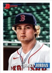 2021 Bowman Heritage Base Set Blaze Jordan #154b card