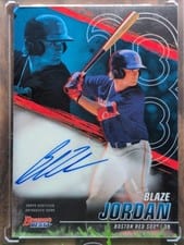 2021 Bowman's Best Best of 2021 Autographs Blaze Jordan #B21-BJ card