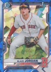 2021 Bowman Sapphire Edition Base Set Blaze Jordan #BCP-71 card