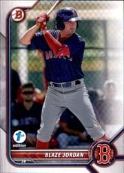 2022 Bowman 1st Edition Base Set Blaze Jordan #BPPF-58 card