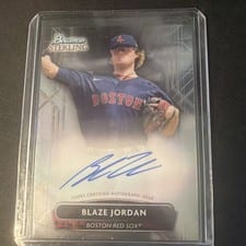 2022 Bowman Sterling Prospect Autographs Blaze Jordan #PA-BJ card