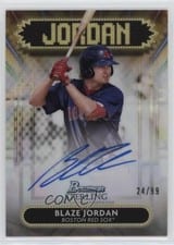 2022 Bowman Sterling Signage Autographs Blaze Jordan #SSA-BJ card