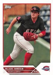 2023 Topps Pro Debut Base Set Blaze Jordan #PD-124 card