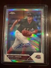 2023 Topps Pro Debut Chrome Autographs Refractor Blaze Jordan #PDC-124 card