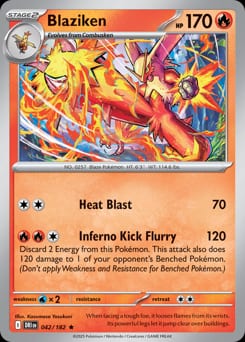 2025 Destined Rivals Blaziken #42 card
