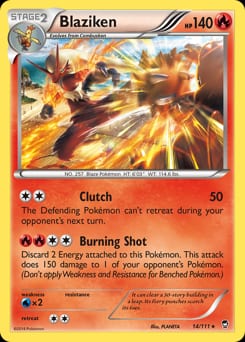 2014 Furious Fists Blaziken #14 card