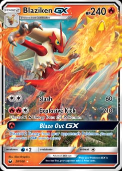 Celestial Storm Blaziken-GX #28 card