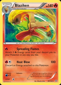 2015 Primal Clash Blaziken #28 card