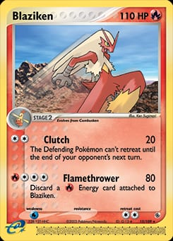 2003 Ruby & Sapphire Blaziken #15 card