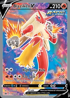 Chilling Reign Blaziken V #161 card