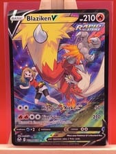 Silver Tempest Trainer Gallery Blaziken V #TG14 card