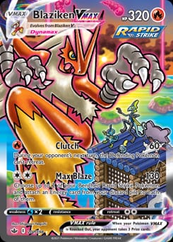 Chilling Reign Blaziken VMAX #201 card
