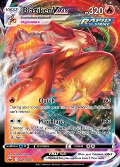 Chilling Reign Blaziken VMAX #21 card