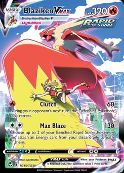 Silver Tempest Trainer Gallery Blaziken VMAX #TG15 card