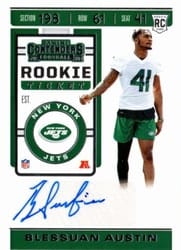 2019 Panini Contenders Base Set Blessuan Austin #217 card