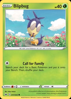 Sword & Shield Blipbug #17 card