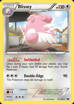2012 Dark Explorers Blissey #82 card